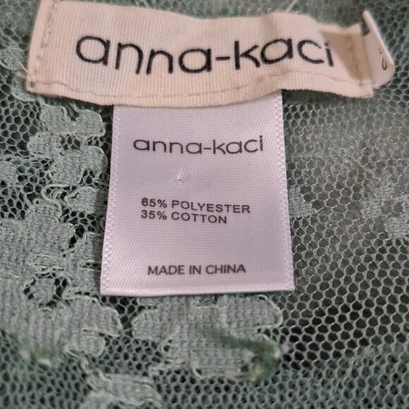 Anna-Kaci Teal lace Dress size small boho festival hippie lace - Picture 6 of 6